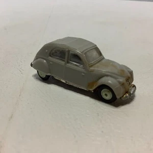 Norev Citroen 2 CV Micro Miniature #6 Die Cast Gray Car - Picture 1 of 6