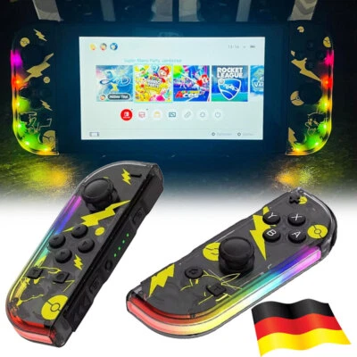 GENERIKUM Joy Con Controller mit LED inkl 2er Set für Nintendo Switch DHL Wireless Gamepad
