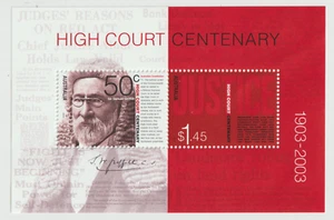 Australia #2186a - High Court Centenary souvenir sheet MNH (2004) - Picture 1 of 2