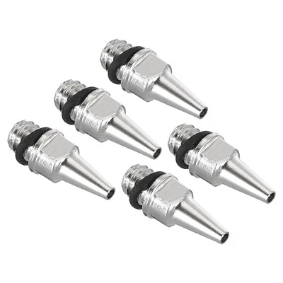 5Pcs 0.5mm Air Brush Nozzle Only Brass Nozzle Replacement Parts Accessories Foto 1 de 4
