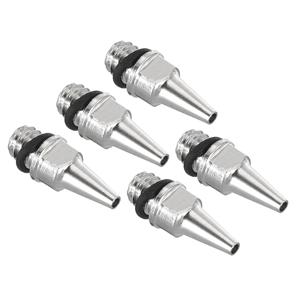 5Pcs 0.5mm Air Brush Nozzle Only Brass Nozzle Replacement Parts Accessories - image 1 of 4