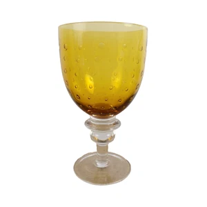 Zrike Braunglas Pavillon Wasserkelch Blasen 7,25" hoch - Bild 1 von 4