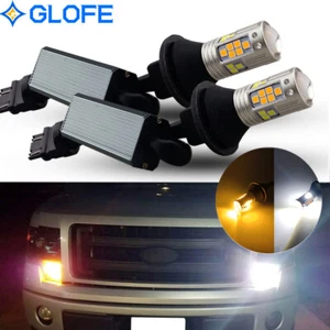 Paquete de 2 luces de señal de giro LED 3457 Switchback anti hiper flash BLANCO ÁMBAR 38SMD - Imagen 1 de 9