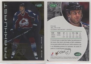 2001-02 ITG Parkhurst Gold Tri-Star New England /10 Rob Blake #73 HOF