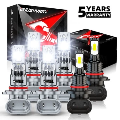 PARA Lincoln Navigator 2003-2006 6x Combo Faros LED Faros Antiniebla Kit 6000K Foto 1 de 4