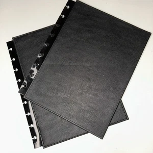 Happy Planner Cover Only Black Faux Leather no insides no planner or paper - Picture 1 of 14