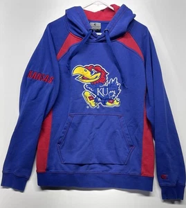 Kansas KU Hoodie mit großem gesticktem Jayhawks Logo auf der Brust von Colosseum Gr. L - Bild 1 von 13