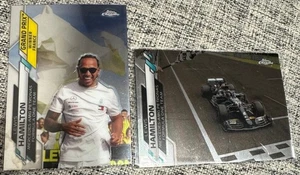 Set carte vincitore Gran Premio Topps Chrome Lewis Hamilton Mercedes AMG F1 2020 - Foto 1 di 1