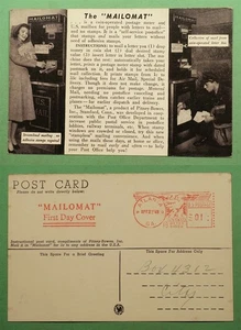 DR WHO 1948 FDC METERED MAILOMAT POSTKARTE ATLANTA GA w21136 - Bild 1 von 3