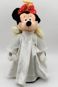 Vintage 2000 Disney Store Plush Minnie Mouse Angel Christmas Tree Topper 13”Y2K - Picture 1 of 12