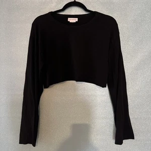 Lovers And Friends Super Crop Long Sleeve Slouchy Shirt XS Revolver - Picture 1 of 5