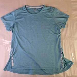 Camisa activa de verano 2XU para mujer talla L manga corta azul absorbente de humedad - Imagen 1 de 7