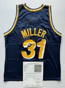 Reggie Miller Signed Indiana Pacers Jersey JSA LOA #31 NBA All Star HOF ! - Picture 1 of 8