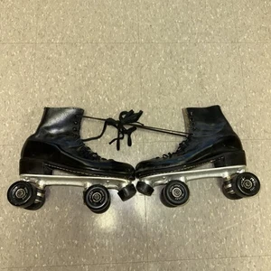 De colección Betty Lytle Patines Negros Para Hombres 6R Chicago Roller Skates Co. Con Estuche - Imagen 1 de 5