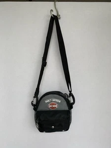  Black/ Gray Harley Davidson Mini-Me Backpack  Adjustable Straps Crossbody Bag - Picture 1 of 9