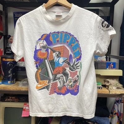 Nike Hoop Heroes T Shirt Kids Small Artwork By Chris Gallo Single Stitch Worn - Image 1 of 4