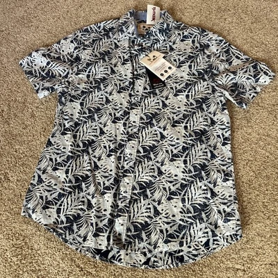 Nuevo con etiquetas Report Colección de Lino de Verano para Hombres M Resort Estampado Tropical Manga Corta A1�� Foto 1 de 4