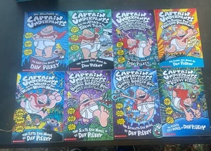 Captain Underpants 8 Book Box Set LIKE NEW With Box - Picture 1 of 6