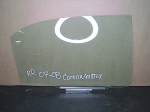 2004-2008 toyota corolla / matrix - Right passenger rear window glass 68103-0219 - Picture 1 of 4