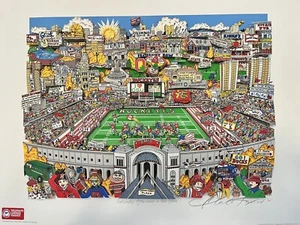 Charles Fazzino Ohio State Buckeyes 3D Artwork “Saturday Afternoon In The Shoe” - Picture 1 of 16