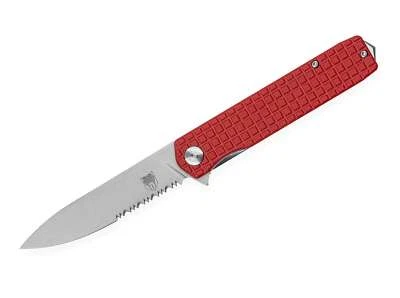 CobraTec Medium Cayden Red Drop Serrated Taschenmesser D2 G10 EDC ✔️ 01CT027 - Bild 1 von 2