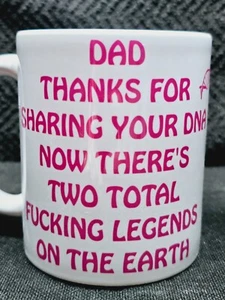 Vatertag Becher Geschenk Beste Vater Legenden PINK Geburtstag Humor lustig - Bild 1 von 2