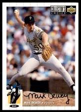 1994 Collector's Choice Silver Signature Mark Dewey Pittsburgh Pirates #584