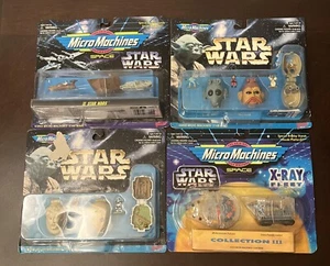 Lot Of 4 Star Wars Micro Machines Figures 68020 65860 67070 1995-1996 - New - Picture 1 of 13