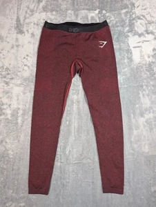 Pantalones de compresión para hombre Gymshark rojo capa base talla mediana - Imagen 1 de 7