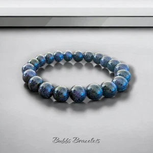 Blaues Sandstein Armband Natursteine Heilarmband Unisex - Bild 1 von 2