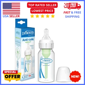 Dr. Brown's Options+ Narrow Anti-Colic Baby Bottles - Slow Flow, 0m+ (Newborn) - Picture 1 of 7