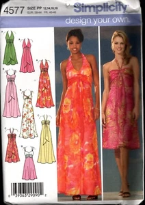 Simplicity Pattern 4577 Misses Dress Bodice Variations Sizes 12 - 18 - Picture 1 of 2