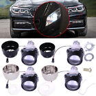 2.5'' H1 Car HID Low High Beam Bi-xenon Projector Lens Kit Headlight Bulb Shroud