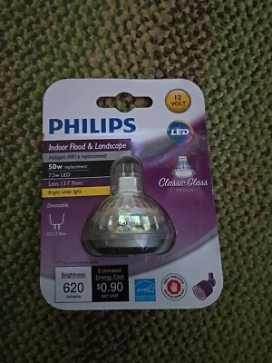 Philips Classic Glass MR16 GU5.3 LED Floodlight Light Bulb ~ 1Pack ~ 1 Bulbs - Image 1 of 2