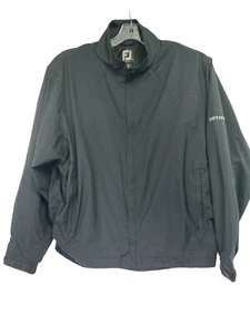 Footjoy /Dryjoy SzXL Black Full Zip Mesh Lined Lightweight Golf Jacket (A45) EUC - Picture 1 of 7