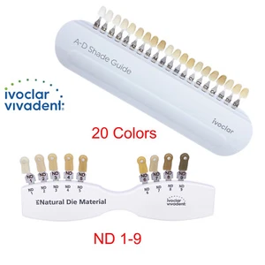Ivoclar Vivadent Dental Shade Guide A-D 20 IPS or Natural Die ND1-9 Bleach Teeth - Picture 1 of 37