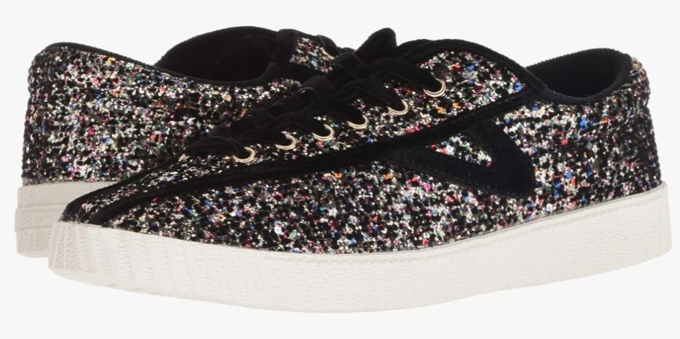 Tretorn Mujer Nylite Plus Negro Multi Brillo, 8.5M, Nuevo en Caja Foto 1 de 4