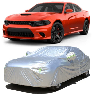 Full Car Cover Waterproof Scratch Snow Protection W/Zipper For Dodge Charger R/T - Изображение 1 из 4