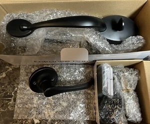Oil Rubbed Bronze Handle Set Front Door Entry Handle and Deadbolt Lock New - Picture 1 of 11