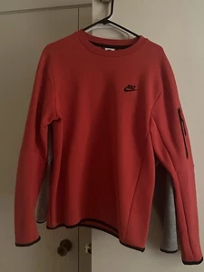 Sudadera Nike Sportswear Tech polar cuello redondo roja para hombre talla S CU4505-605 - Imagen 1 de 3