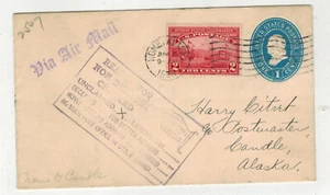 1933 NOME TO CANDLE ALASKA HARRY CITRET RETURNED UPRATED ENV. #372 HUDSON FULTON - Picture 1 of 2