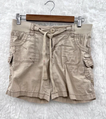 Pantalones Cortos de Carga OP Senderismo Aire Libre Para Mujer’s 11 Cintura Elástica Calce Relajado Tostado Foto 1 de 4