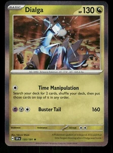 Pokémon Dialga 135/191 2024 casi como nuevo Holo Surging Sparks SSP inglés - Imagen 1 de 2