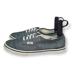 Vans Light Blue Denim Shoes Sneakers Off The Wall Size  Mens/6 Women's/7.5