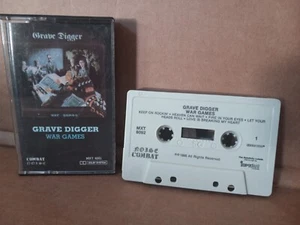 Grave Digger Heavy Metal War Games Cassette 1986 Combat Noise - Picture 1 of 3