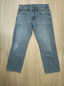 346 Brooks Brother Men's Blue Jeans Relaxed Fit Size 34x30 - Picture 1 of 10