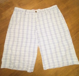 Unbranded Men's Bermuda shorts Size 36 multi color stripes w/floral inside - Picture 1 of 4