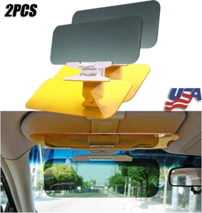 Día Noche Universal HD Coche Parasol Extensión Coche Antideslumbramiento Conducción Tac Visera - Imagen 1 de 13