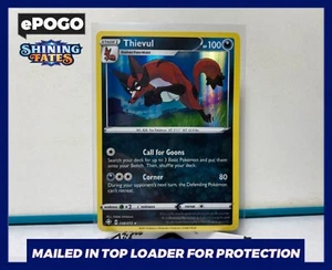 Pokemon TCG - Shining Fates - Thievul - 048/072 Holo Rare - FRESH PULL NM PSA ✅ - Picture 1 of 2