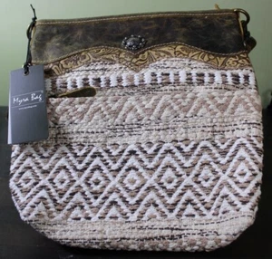 Myra Tasche HISPAD SMALL CROSSBODY BAG S-6765 Canvas & Leder Handarbeit - Bild 1 von 9